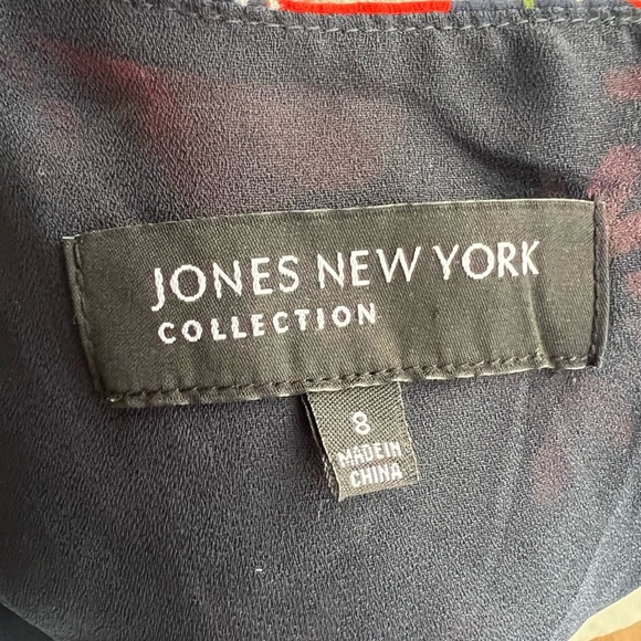 Jones New York Floral Dress - Red and Blue - Picture 9 of 9